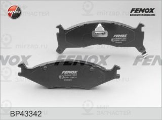 Комплект тормозных колодок (дисковый тормоз) FENOX BP43342
