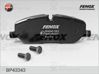 Комплект тормозных колодок (дисковый тормоз) FENOX BP43343