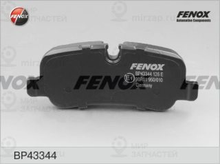 Комплект тормозных колодок (дисковый тормоз) FENOX BP43344