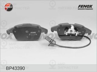 Комплект тормозных колодок (дисковый тормоз) FENOX BP43390