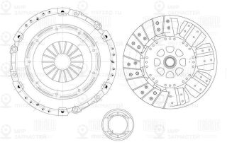 Комплект сцепления TRIALLI FR1119