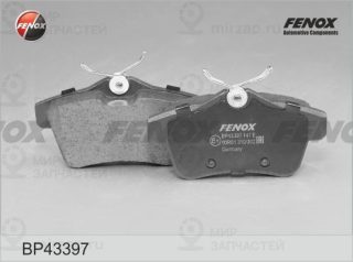 Комплект тормозных колодок (дисковый тормоз) FENOX BP43397