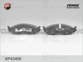 Комплект тормозных колодок (дисковый тормоз) FENOX BP43406