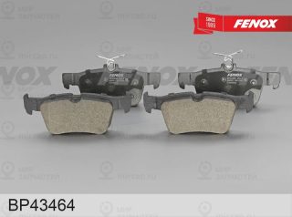 Комплект тормозных колодок (дисковый тормоз) FENOX BP43464