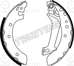Комплект тормозных колодок TRUSTING 040142