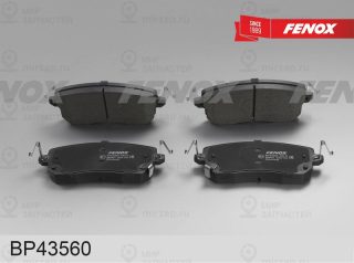 Комплект тормозных колодок (дисковый тормоз) FENOX BP43560