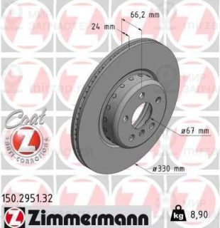 Тормозной диск ZIMMERMANN 150295132