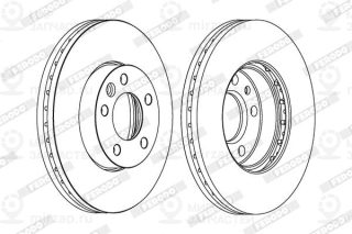 Тормозной диск FERODO DDF1253C1