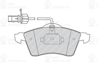 Комплект тормозных колодок (дисковый тормоз) FERODO FVR1518