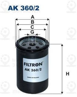 Фильтр воздушный FILTRON AK3602