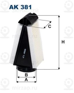 Фильтр воздушный FILTRON AK381