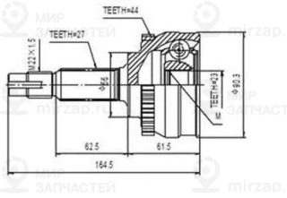 Запчасть AYWIPARTS AW1510023A