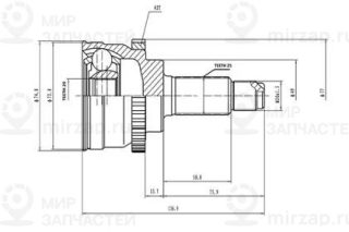 Запчасть AYWIPARTS AW1510047A