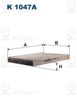 Фильтр салона FILTRON K1047A