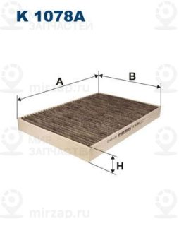 Фильтр салона FILTRON K1078A