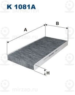 Фильтр салона FILTRON K1081A