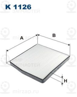 Фильтр салона FILTRON K1126