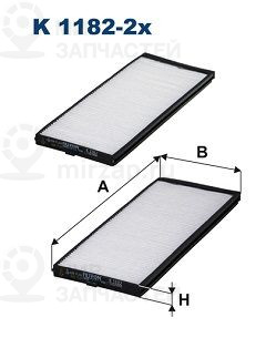 Фильтр салона FILTRON K11822X