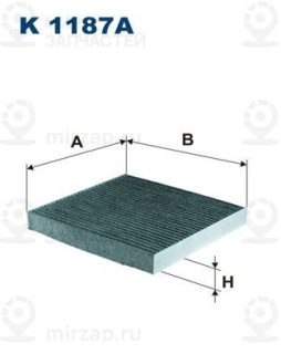 Фильтр салона FILTRON K1187A