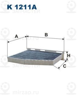 Фильтр салона FILTRON K1211A