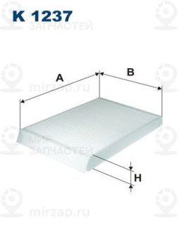 Фильтр салона FILTRON K1237