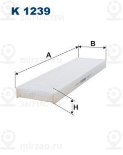 Фильтр салона FILTRON K1239