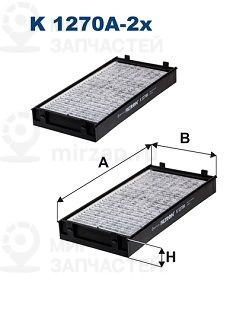 Фильтр салона FILTRON K1270A2X