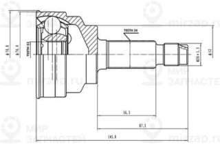 Запчасть AYWIPARTS AW1510119