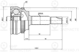 Запчасть AYWIPARTS AW1510125A
