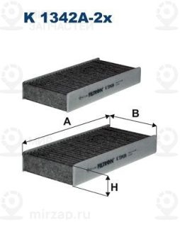 Фильтр салона FILTRON K1342A2X