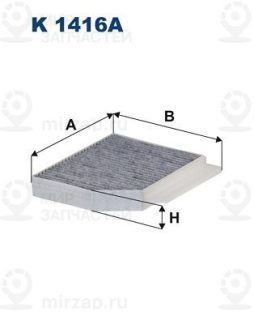 Фильтр салона FILTRON K1416A