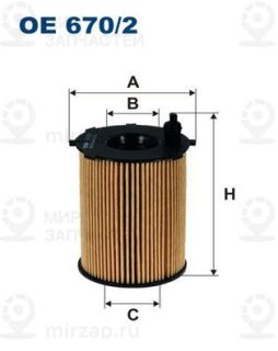 Фильтр масляный FILTRON OE6702