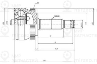 Запчасть AYWIPARTS AW1510168A