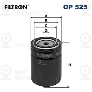 Фильтр масляный FILTRON OP525