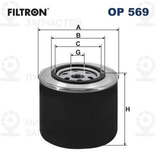 Фильтр масляный FILTRON OP569