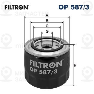Фильтр масляный FILTRON OP5873