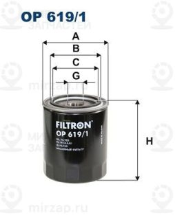 Фильтр масляный FILTRON OP6191