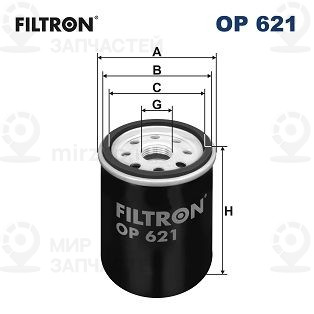 Фильтр масляный FILTRON OP621