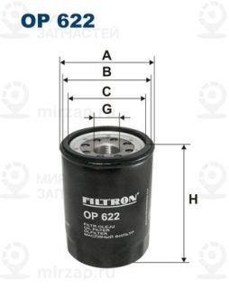 Фильтр масляный FILTRON OP622