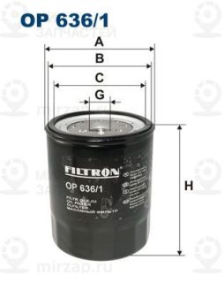Фильтр масляный FILTRON OP6361