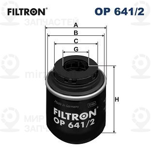 Фильтр масляный FILTRON OP6412