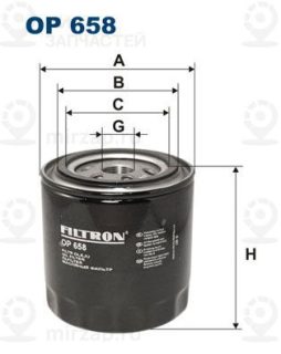 Фильтр масляный FILTRON OP658