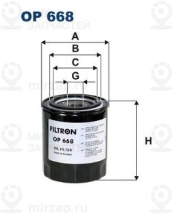 Запчасть FILTRON OP668