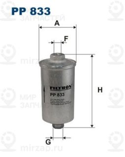Фильтр топливный FILTRON PP833