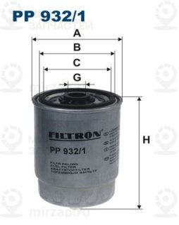 Фильтр топливный FILTRON PP9321