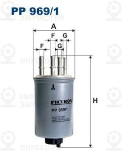 Фильтр топливный FILTRON PP9691