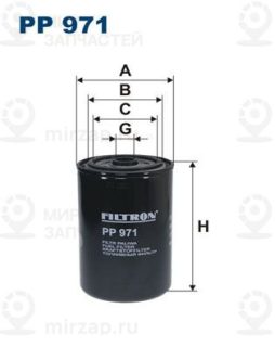 Фильтр топливный FILTRON PP971
