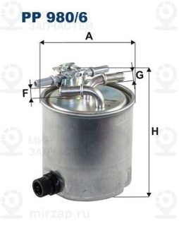 Фильтр топливный FILTRON PP9806
