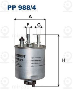 Фильтр топливный FILTRON PP9884
