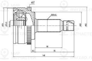 Запчасть AYWIPARTS AW1511049A